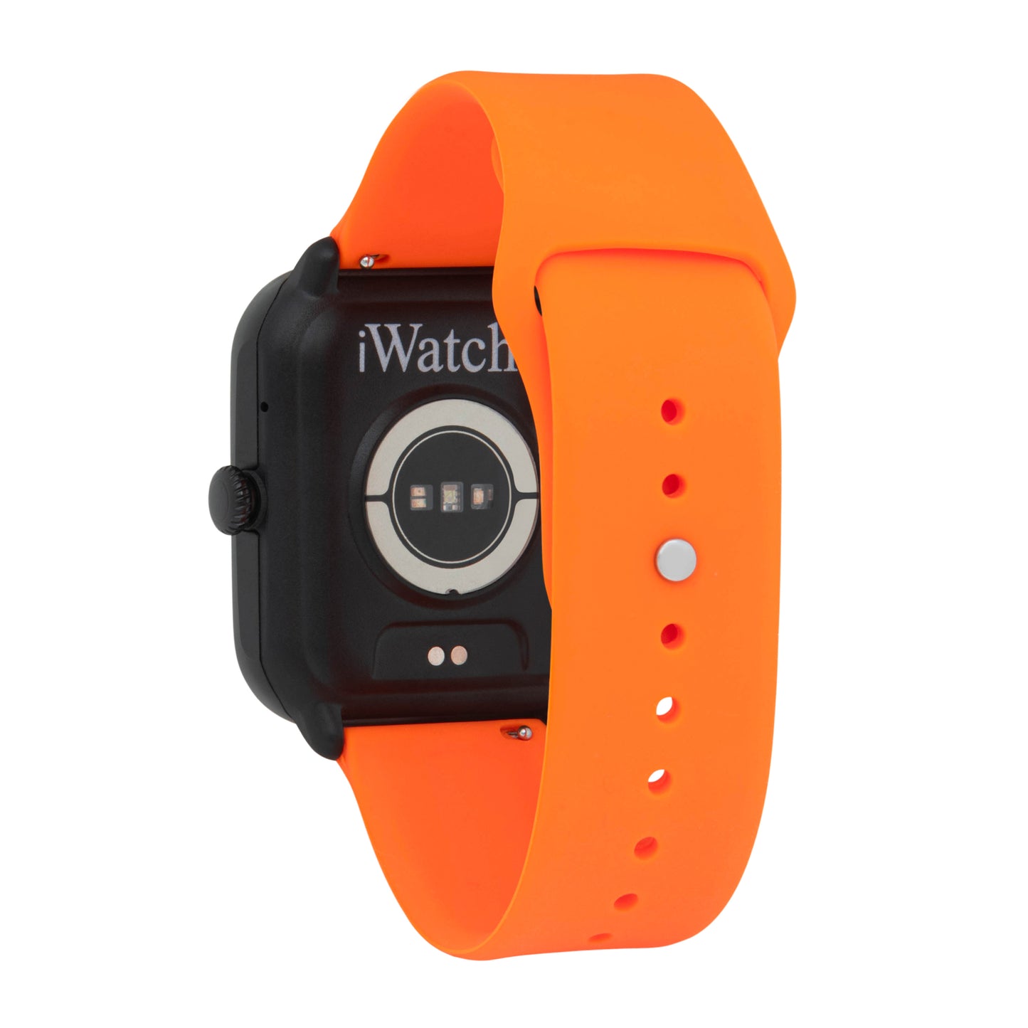 iWatch Model #: BCOR - Black Case with Orange Rubber Band