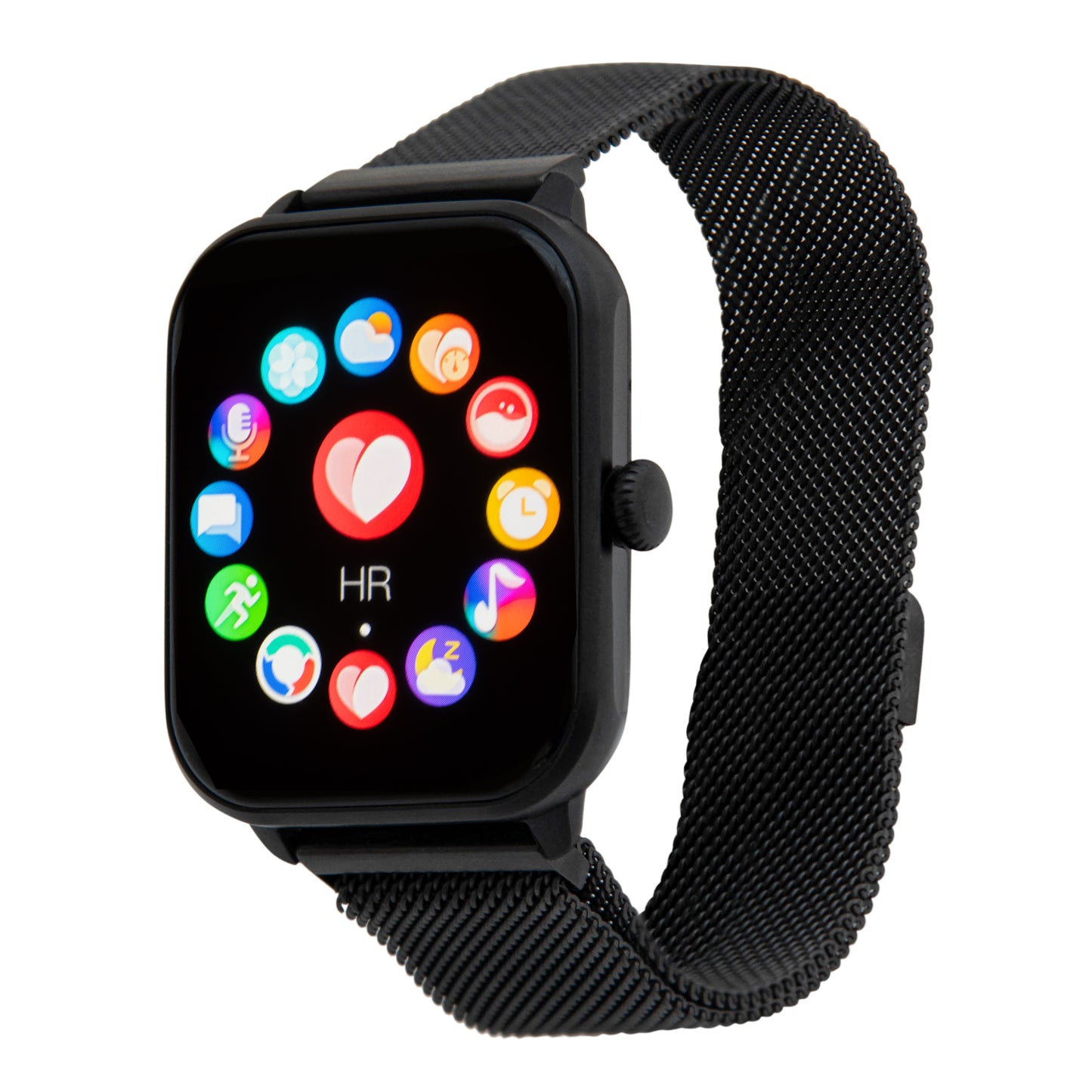 iWatch - Black Case with Black Metal Band