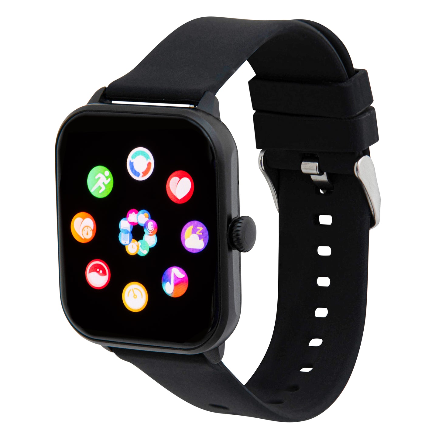 iWatch Model #: BCBR - Black Case with Black Rubber Band