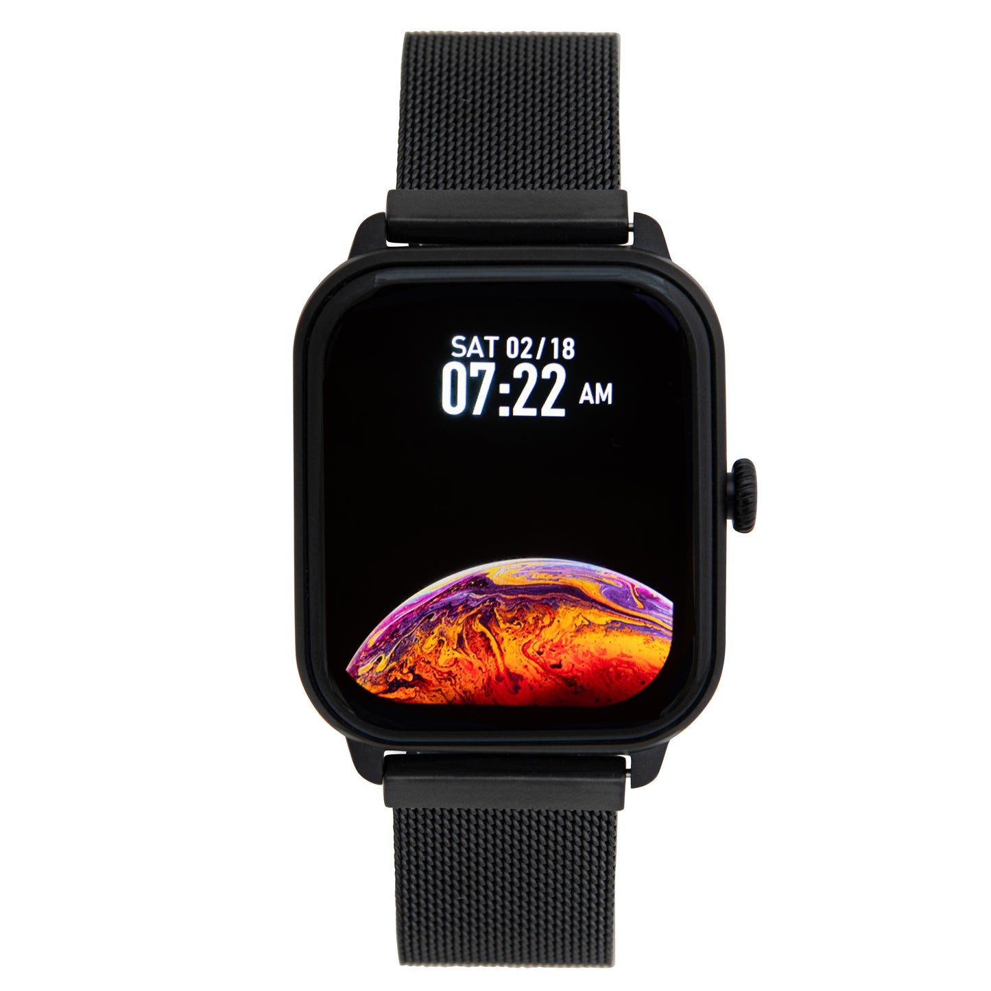 iWatch - Black Case with Black Metal Band
