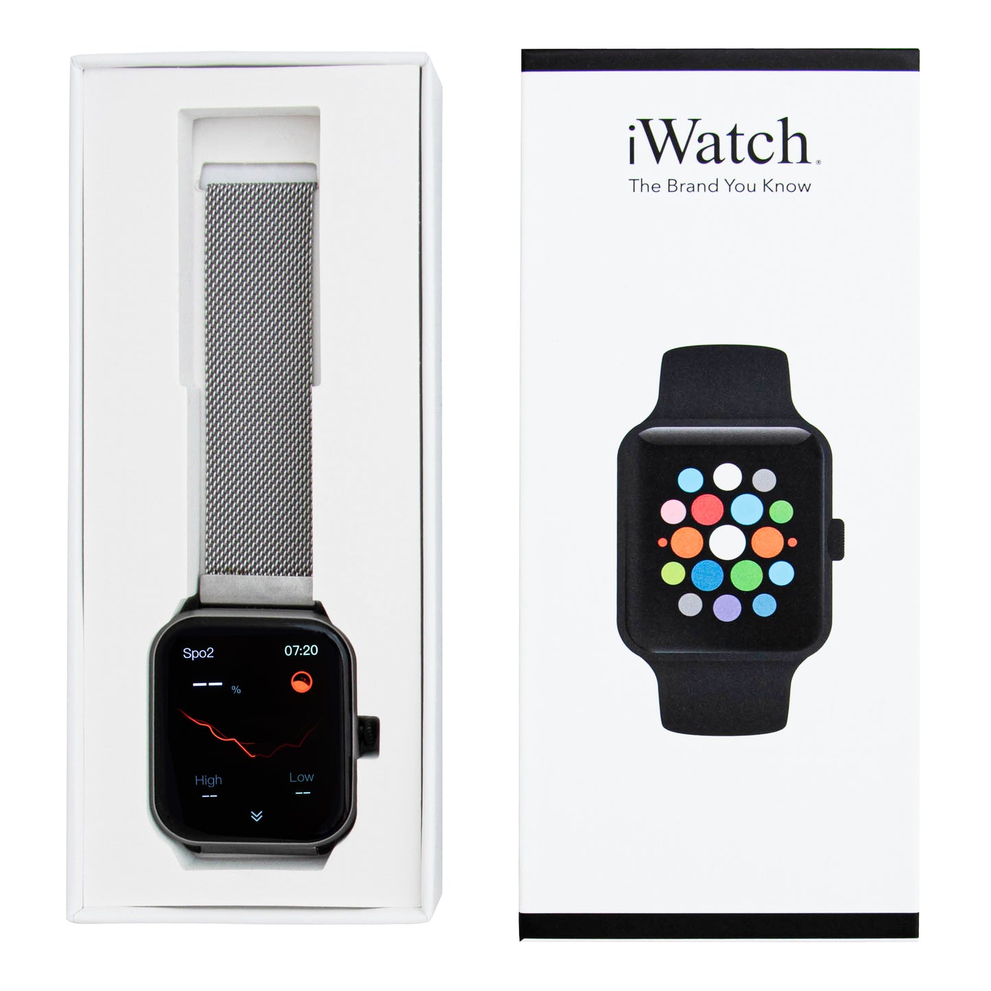 iWatch - Silver Case with Silver Metal Band