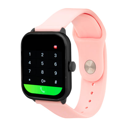 iWatch Model #: BCPR - Black Case Pink Rubber Band