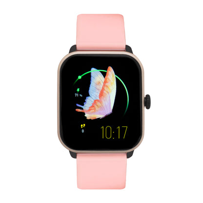 iWatch Model #: GCPR - Gold Case Pink Rubber Band