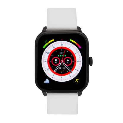 iWatch Model #: BCWR - Black Case White Rubber Band